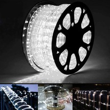 50ft Led Waterproof Rope Lights Connectable Indoor Outdoor White Led Rope Lights