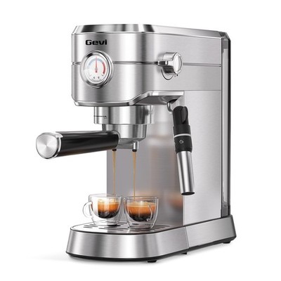 Espresso Machine 20 Bar - Auto Milk Frother & Steam Wand, NTC Temp Control, C...