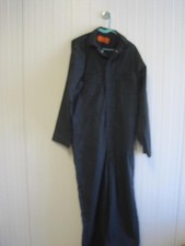 UNIVERSAL OVERALL MEN'S TWILL LONG SLEEVE WORK COVERALLS DARK BLUE SIZE 44 LN