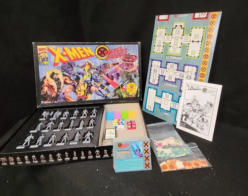 Vintage 1994 X-Men Under Siege Board Game Marvel Comics Pressman 99.9% Complete