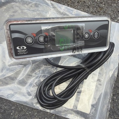 0607-008040 Gecko Spaside Control Keypad IN.K300-2OP 4-Button LCD 10' Cable