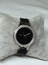 Ladies CROTON CN207078 Silver Tone Crystal Accent Bezel Quartz Watch New Battery