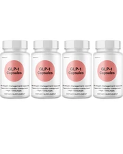 GLP-1- Weight Management Support, Vegan Capsules - 4 Bottles Official