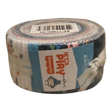 Lets Play Fisher-Price Jelly Roll Riley Blake Designs 40 Fabric Strips Quilting
