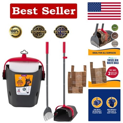 Heavy Duty XL Dog Poop Scoop with Comfortable Grip - Complete Waste Management