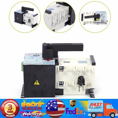 400 V 100 Amp Generator Automatic Transfer Switch 4P 50/60HZ Dual Power PC Level