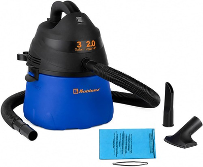 #ad Koblenz Wet Dry Vacuum Cleaner 3 Gallon 2.0 PHP Twist N Lock Hose Small Shop $87.99
