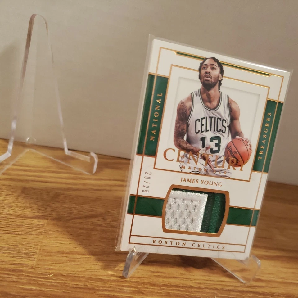2016-17 Panini National Treasures Century Materials Bronze 20/25 James Young #28 - Image 2 of 4