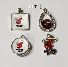 Sale set of 4pcs good quality charm of Miami Heats NBA Basketball team.