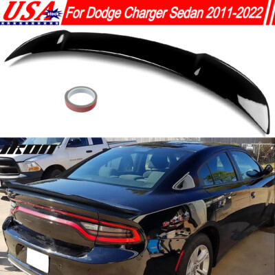 Trunk Spoiler Wing Hellcat Style Gloss Black For Dodge Charger Sedan 2011-2023