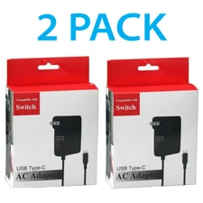 2For Nintendo Switch AC Power Supply Adapter Home Wall Travel Charger Cable 2.4A