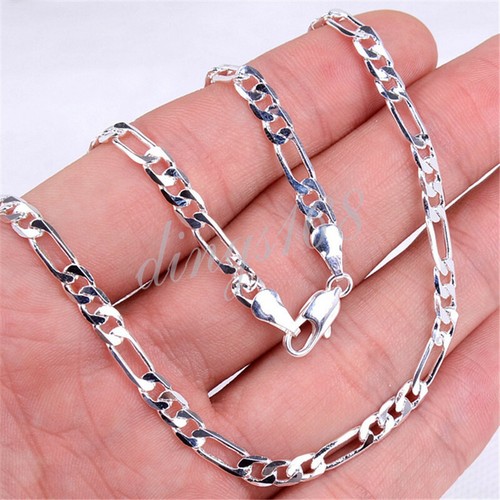 Italian Figaro Chain Necklace#484 