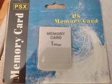 PSX Playstation 1 PS One Memory Card Brand NEW Sealed