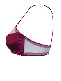 AGENT PROVOCATEUR VINTAGE ORIGINAL PLUM KITTY BRA MED NWT RARE COLLECTOR'S PIECE