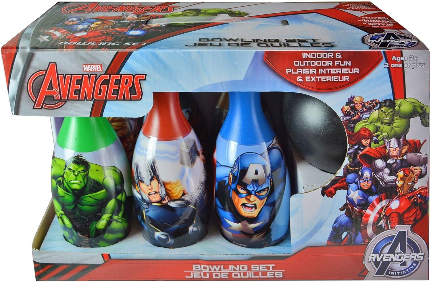 What Kids Want Avengers Bowling Set - Includes 6 Pins and Ball -... 