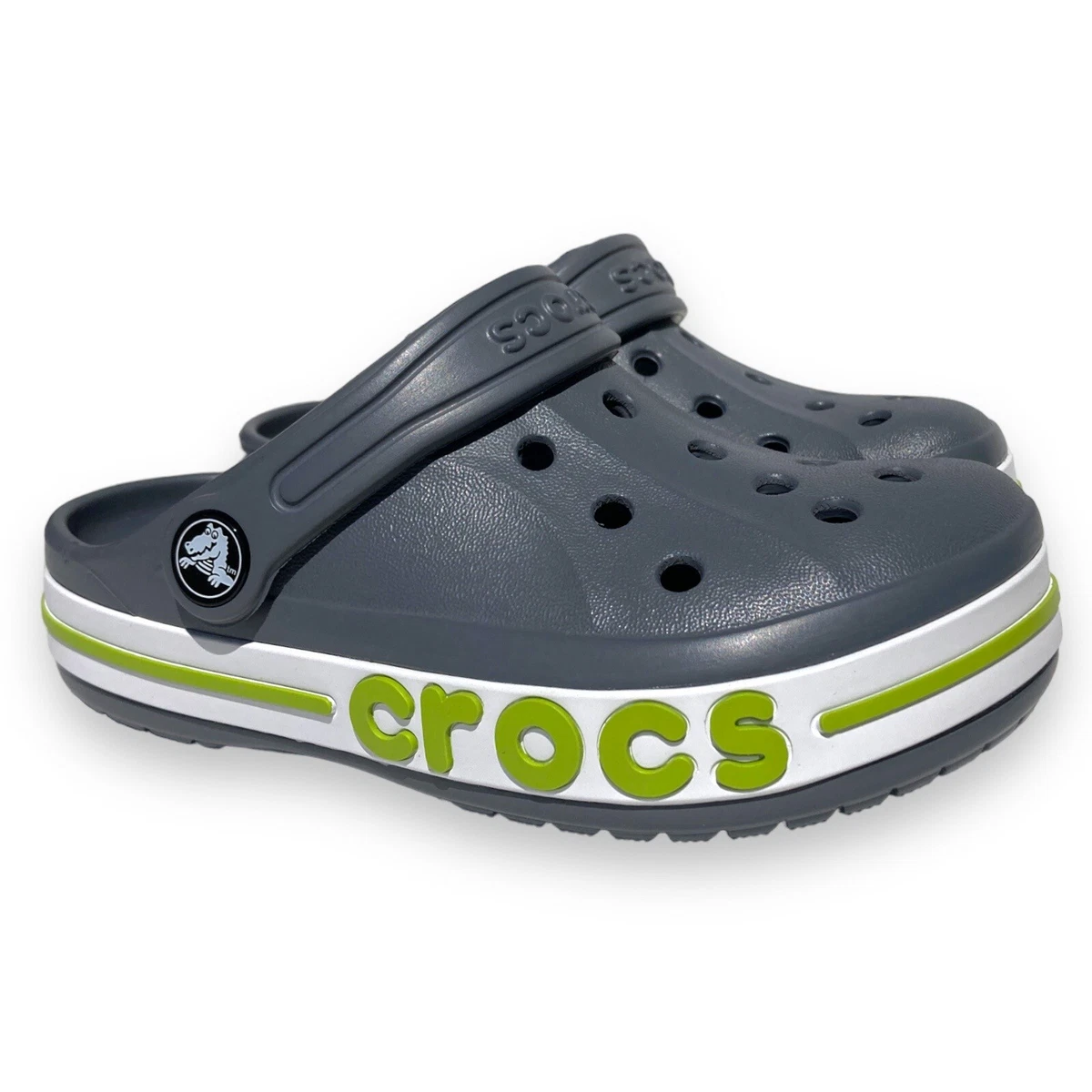 CROCS Kids Charcoal Water Shoes CROCS Kids Classic Clog 209472-100 - Shiekh main image 2