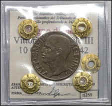 Regno d'italia 10 Centesimi 1942 SPL Vittorio Emanuele III monete italiane 