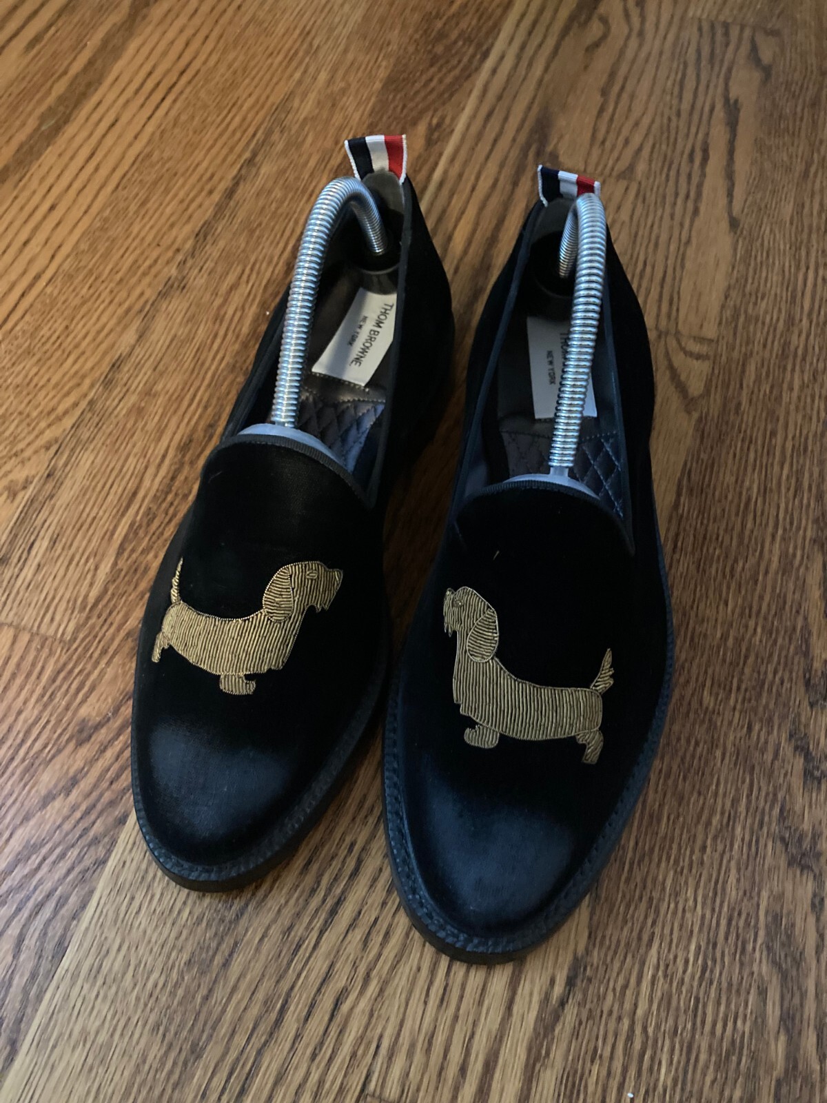 Very rare 1700$ Thom Browne Embroidered Dachshund Dog Loafers, Oxfords 7 UK