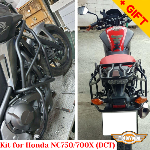 For Honda NC750X DCT Crash bars Rack luggage system NC 700 X DCT Kit NC 750 XD eBay