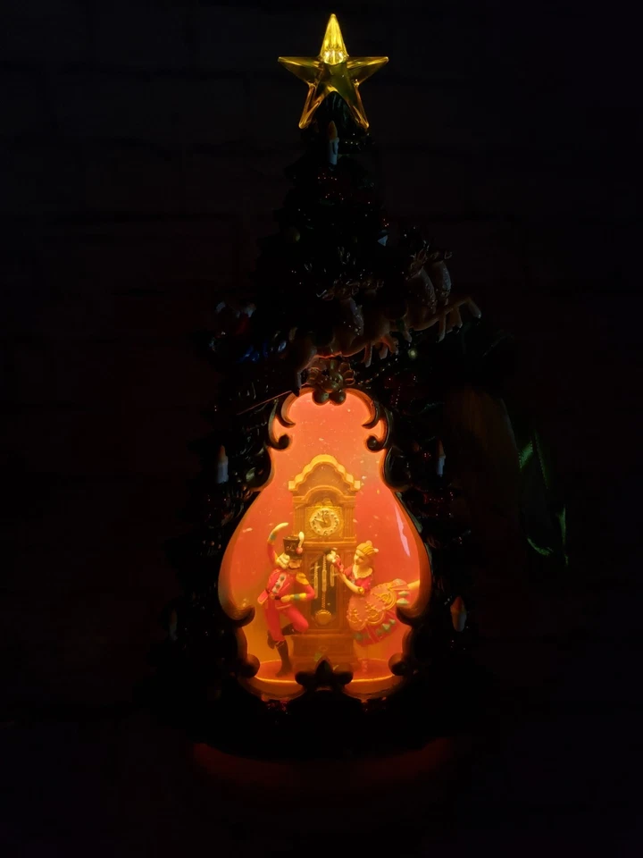 Raz Nutcracker Ballet Musical Lighted Water Tree Glitter Snowglobe Christmas  - Image 3 of 4