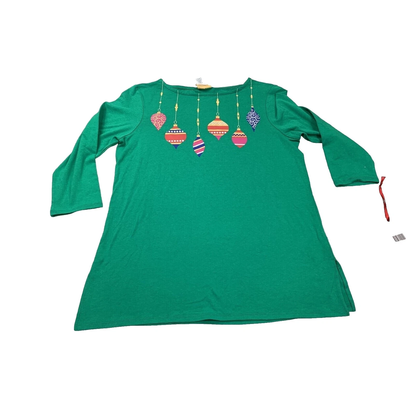Christmas 3/4 Sleeve Tops for Women