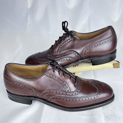 Vintage Johnston & Murphy Aristocraft Brown Oxford Wing Tip Shoe