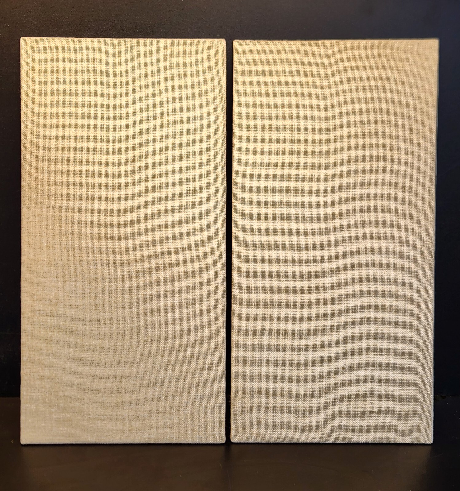 KLH Model Five 5 (VTG) Speakers Replacement Grills ALL NEW Fabric & Backer WHEAT