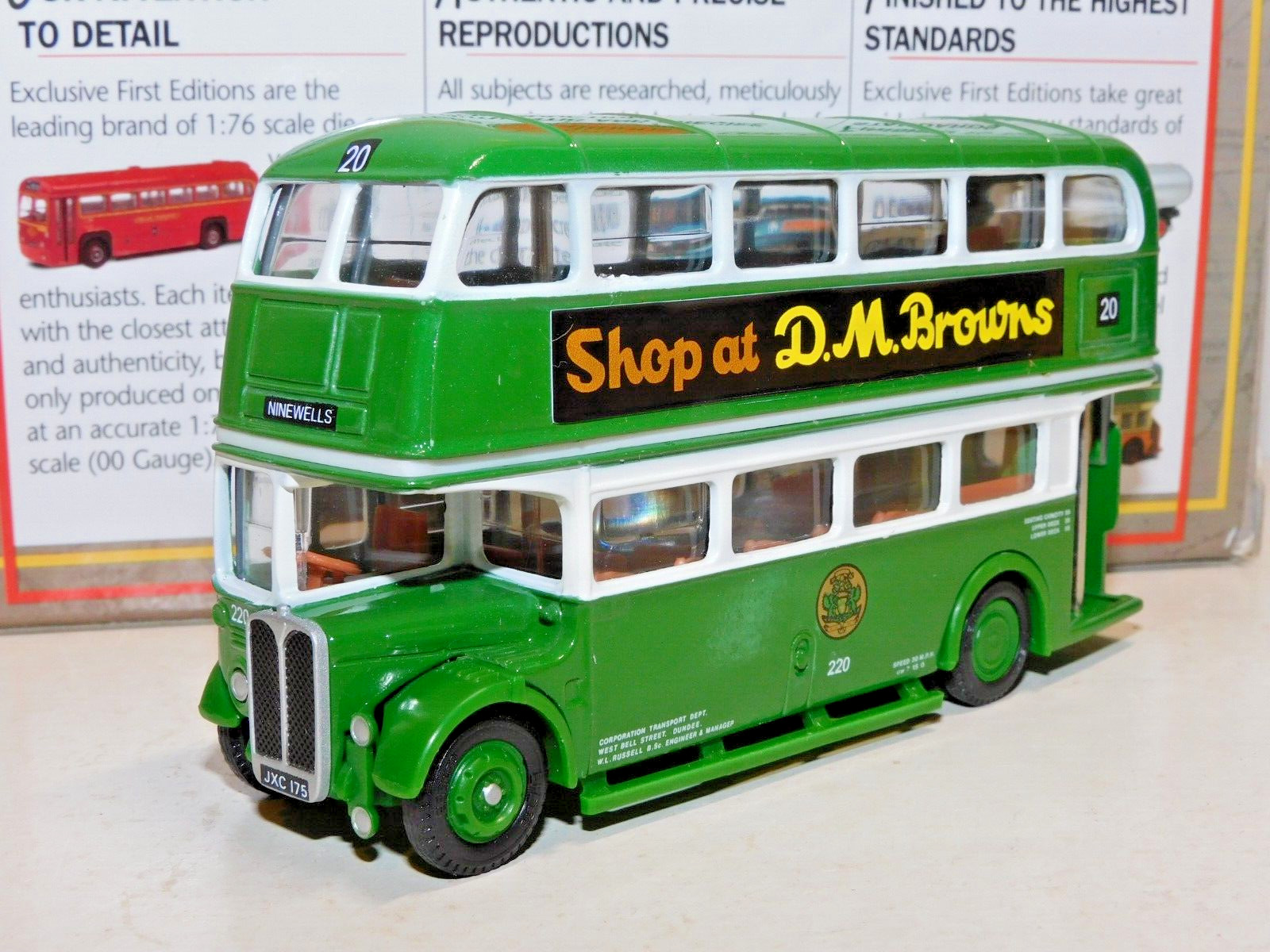 EFE AEC RT BUS DUNDEE CORPORATION ROUTE 20 1/76 10135