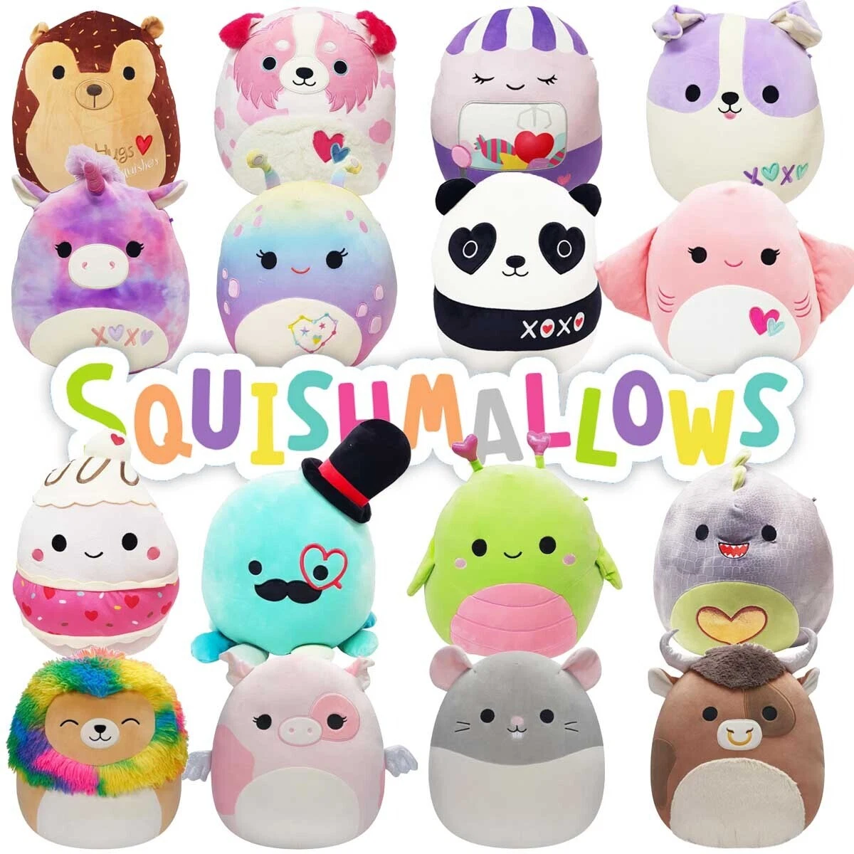 Squishmallows 12 Best Sellers Squad - Soft Squish Animal Plush