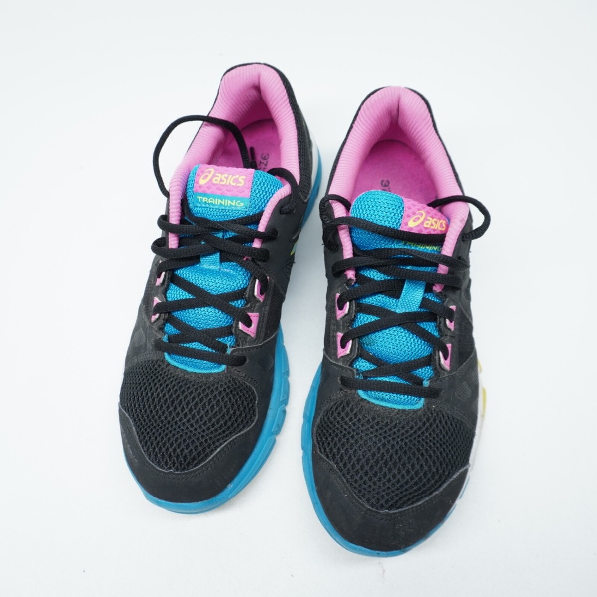 VGC! Womens 8 Asics Gel Craze TR 3 S653J Black/Light Blue Pink