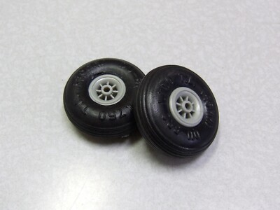 PAIR DU-BRO 300TL 3'' LOW BOUNCE TREADED LIGHTWEIGHT WHEELS RC AIRPLANE USA