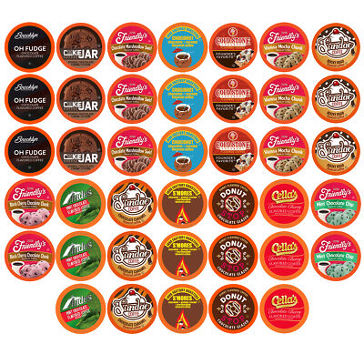 Two Rivers Coffee Chocolate Lovers Coffee Variety for Keurig K-Cup Brewer, 40 Ct
