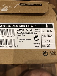 salomon men's pathfinder mid waterproof hiking boots