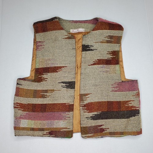 Vintage Western Style Vest Happy Dance Brand, Size Medium