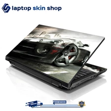 Laptop Skin Sticker Decal Cover for Notebook Apple Dell Asus Cool Car 13-16 inch