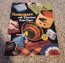 VTG 1951 Handcraft With Dennison Crepe Paper