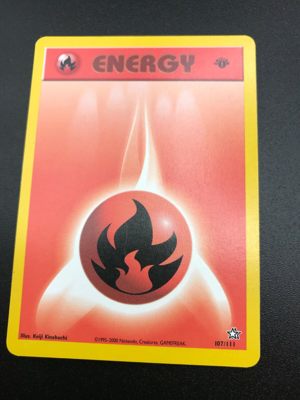 Fire Energy 1st Edition 107/111 Neo Genesis Pokemon TCG Card NM 2000