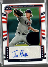 2024 USA Stars Stripes College National Team Signature Mat Josh Hartle Auto /199