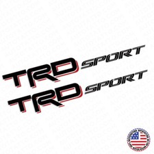 2x 3d Trd Sport Back Red Pickup Bed Truck Logo Sticker Decal Decoration Limited 2x 3d Trd Sport Back Red Pickup Bed Truck Logo Sticker Decal Decoration Limited