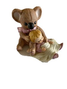 Buena Koala Oso Y Vintage George Bebe Nina Figura De Porcelana Ebay