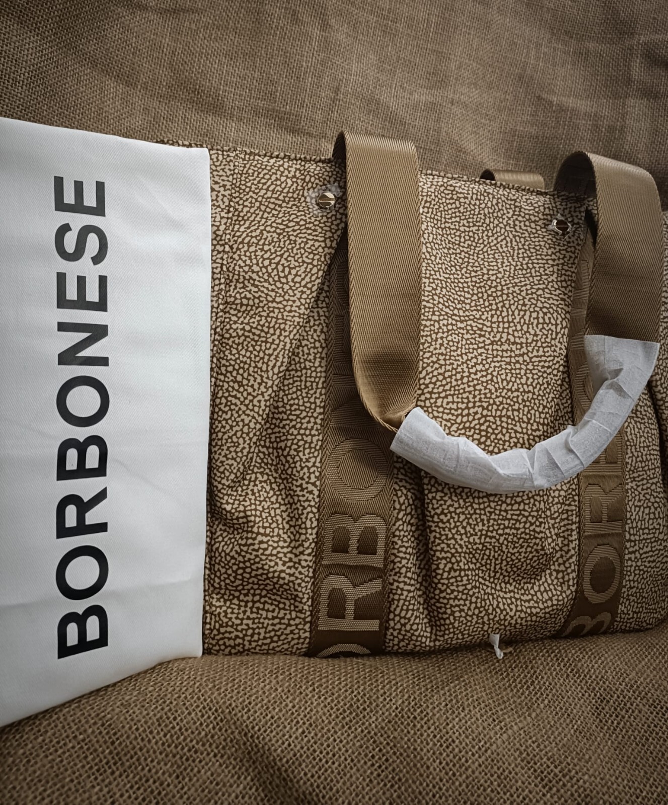 BORBONESE - Borsa Nuova Op Natural E Marrone