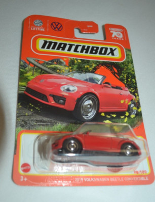 Matchbox Volkswagen Beetle Cabriolet 2019 - Modèle Réduit 1:64 - Édition 2022-014 - Occasion