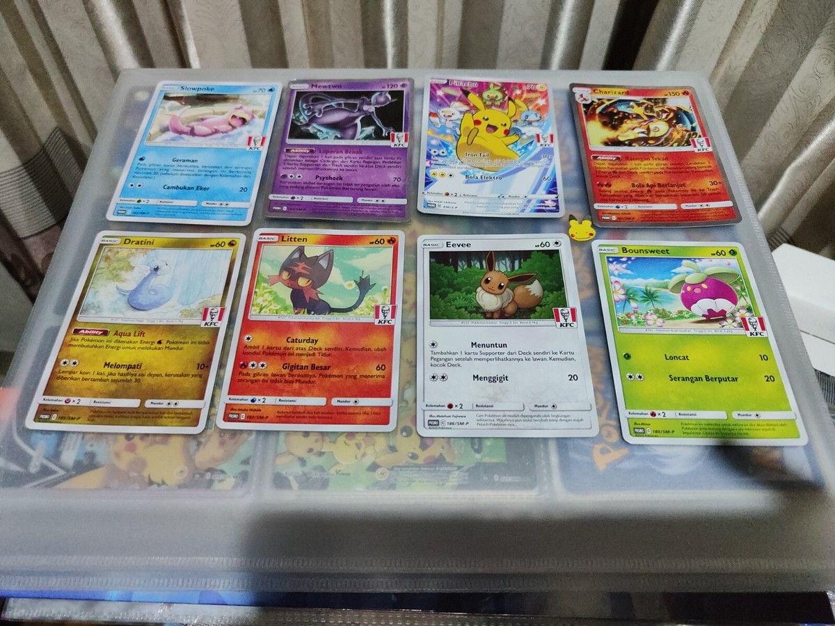 Pokemon Pikachu KFC Promo Limited Set Indonesia 2020 Lightly