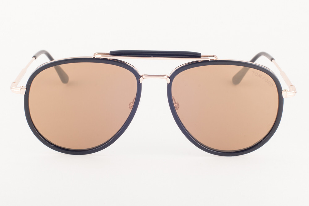 Tom Ford TRIPP 666 Shiny Black Gold / Brown Sunglasses TF666 01G