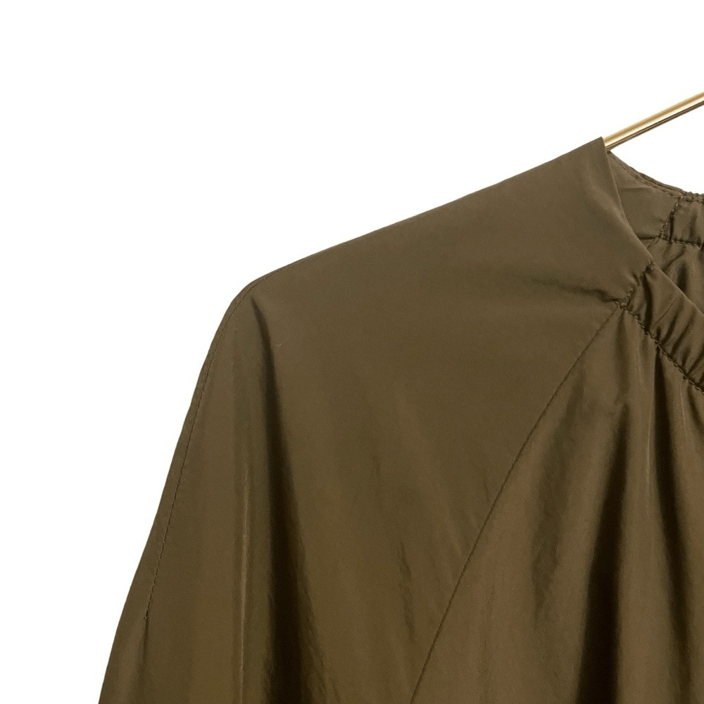 Zara Basic Outerwear Olive Green Lightweight Zip … - image 4