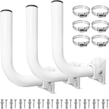Universal Wireless Bridge Bracket Mount, 3 Pack J Pole Mounts, Adjustable Pole a
