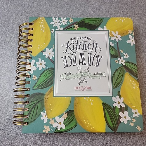 Lily & Val Keepsake Kitchen Diary Cookbook, Blank Recipe Book to Write in Yo...