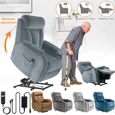 Electric Power Lift Recliner Chair Sofa for Elderly Livingroom w/ Remote Control