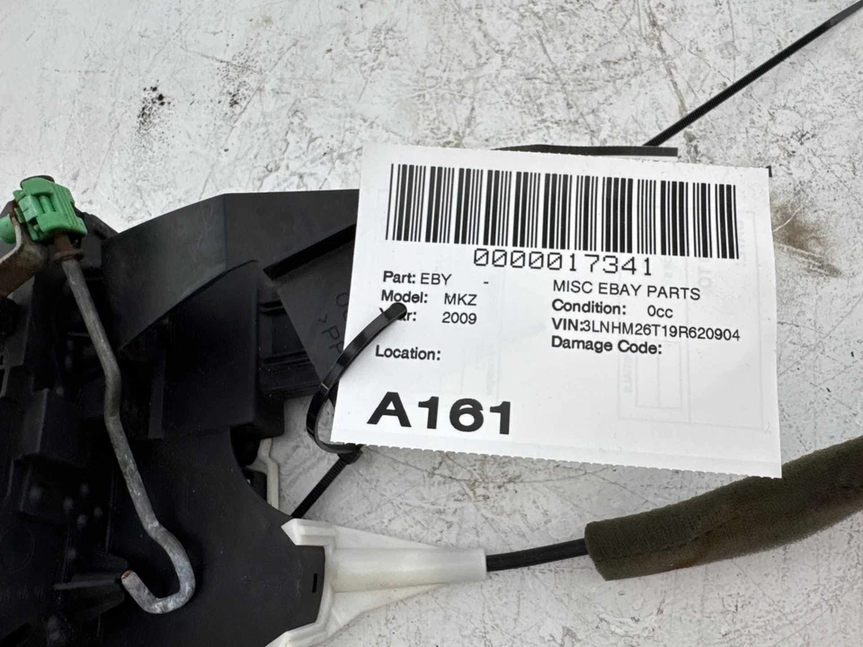 Actuador de pestillo de cerradura de puerta trasera izquierda Lincoln MKZ 2007-2012 con manija OEM Foto 3 de 4