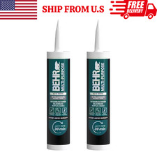 2 PACK Multi-Purpose 10.1 fl. oz. White Siliconized Acrylic Latex Caulk